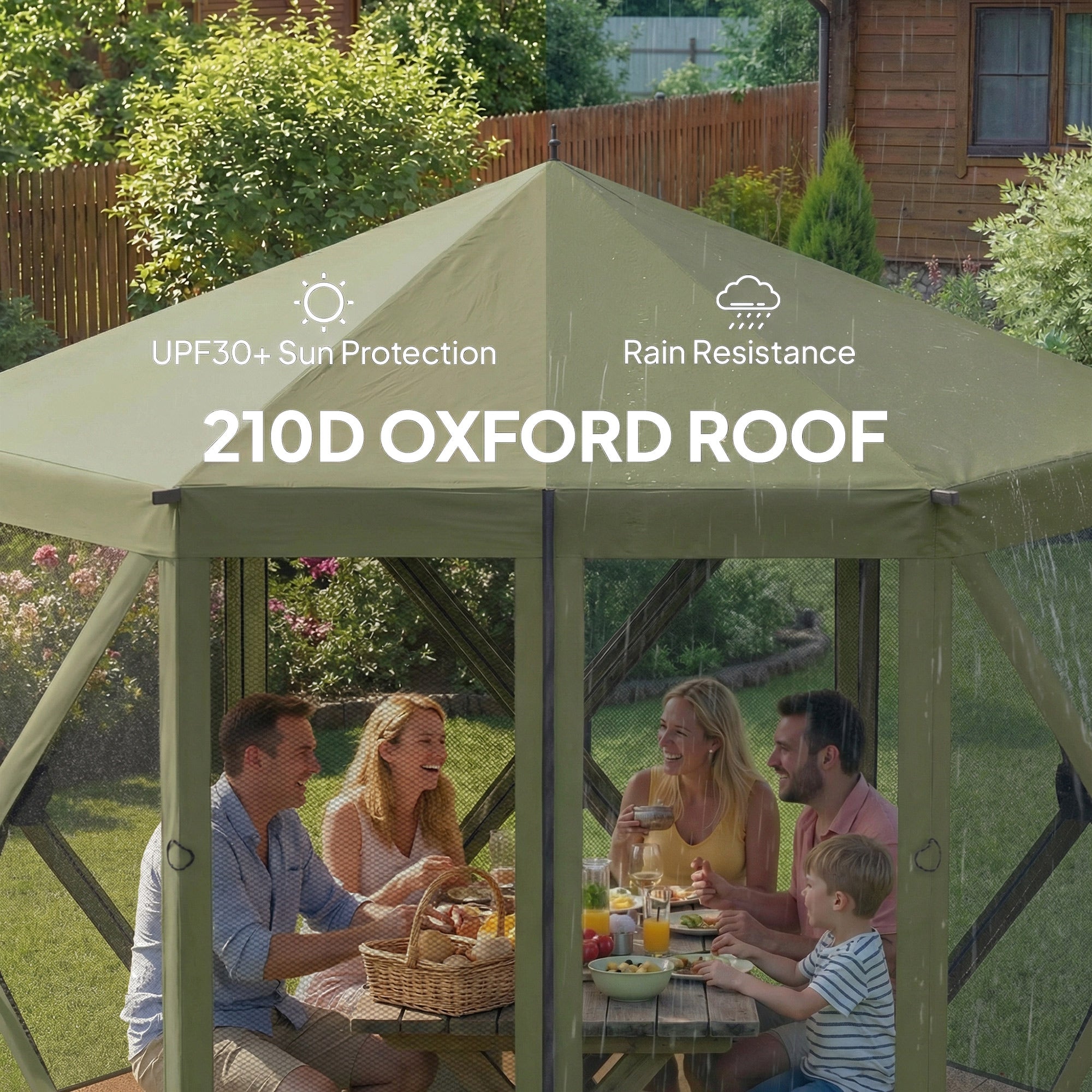 10 x 11 ft Pop Up Gazebo Screen Tent
