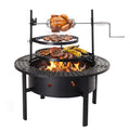 Fire Pit With 2 Cooking Grills