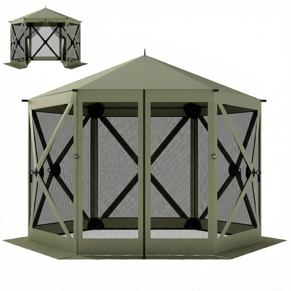 10 x 11 ft Pop Up Gazebo Screen Tent