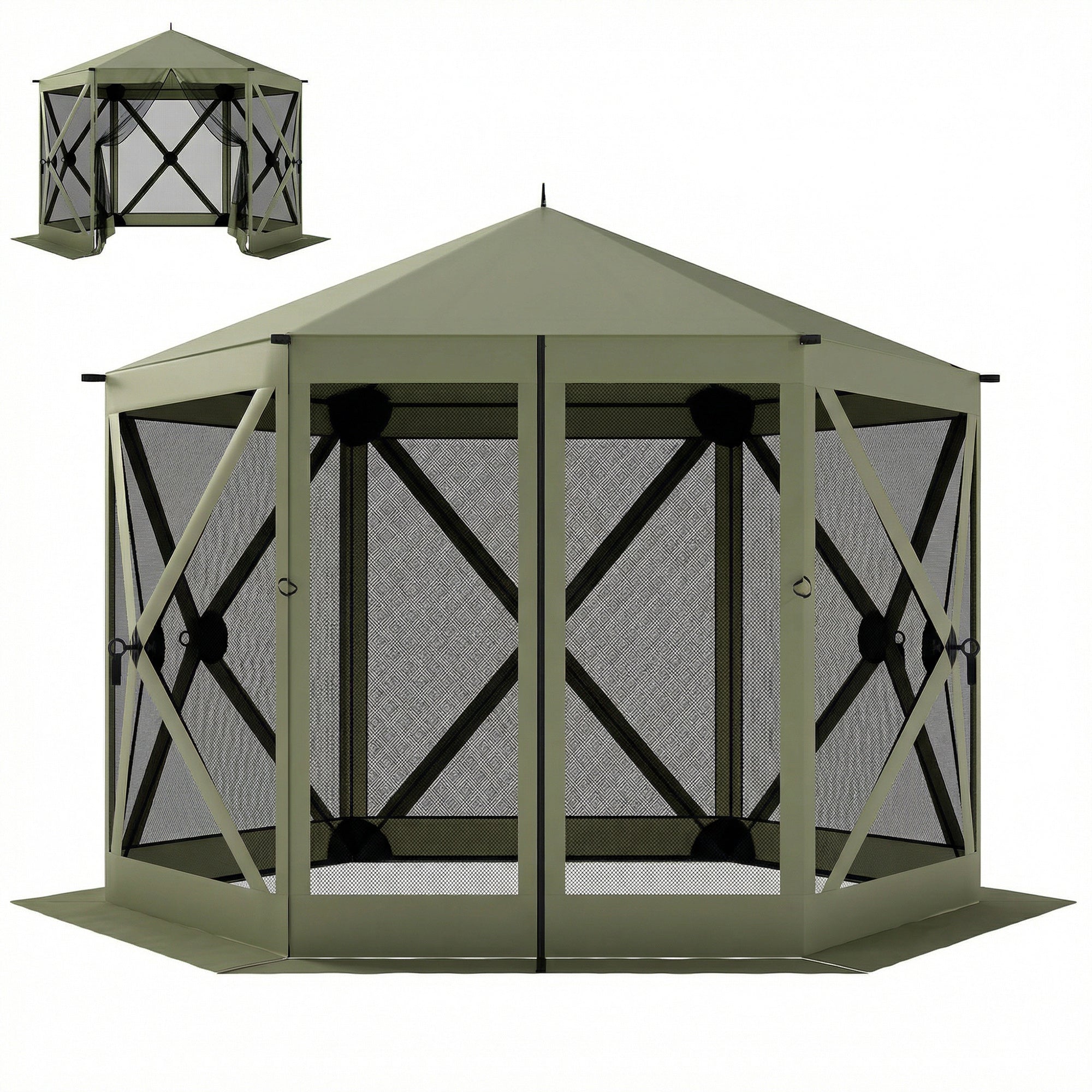 10 x 11 ft Pop Up Gazebo Screen Tent