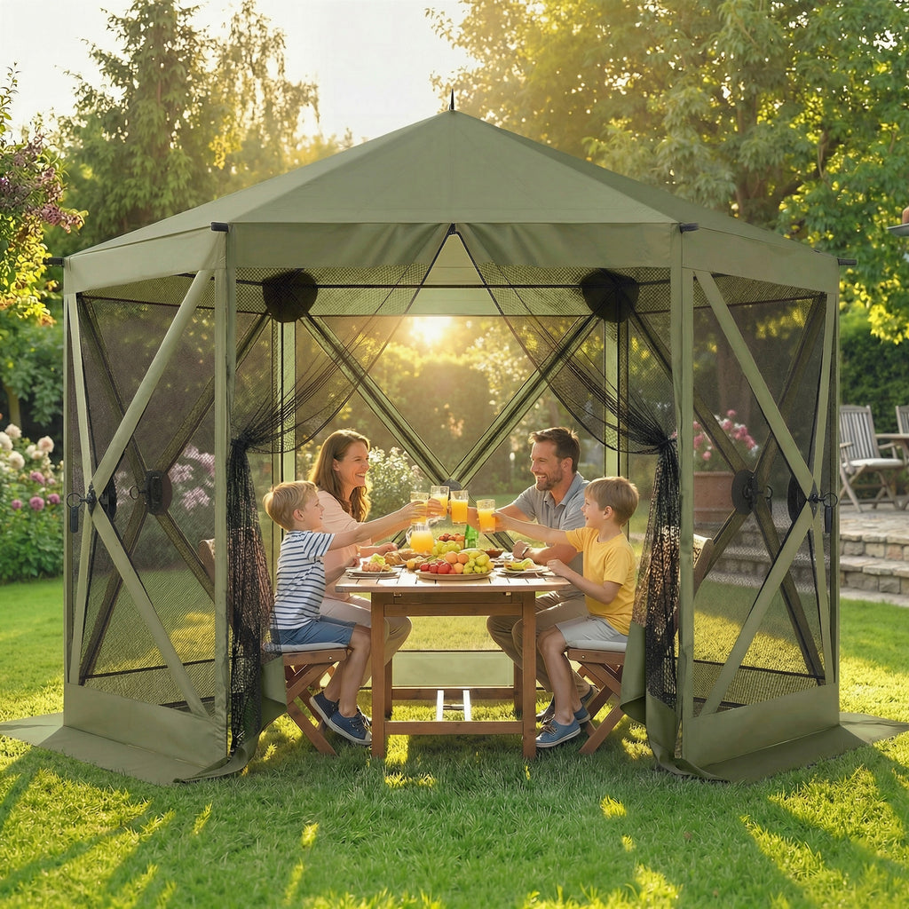 10 x 11 ft Pop Up Gazebo Screen Tent